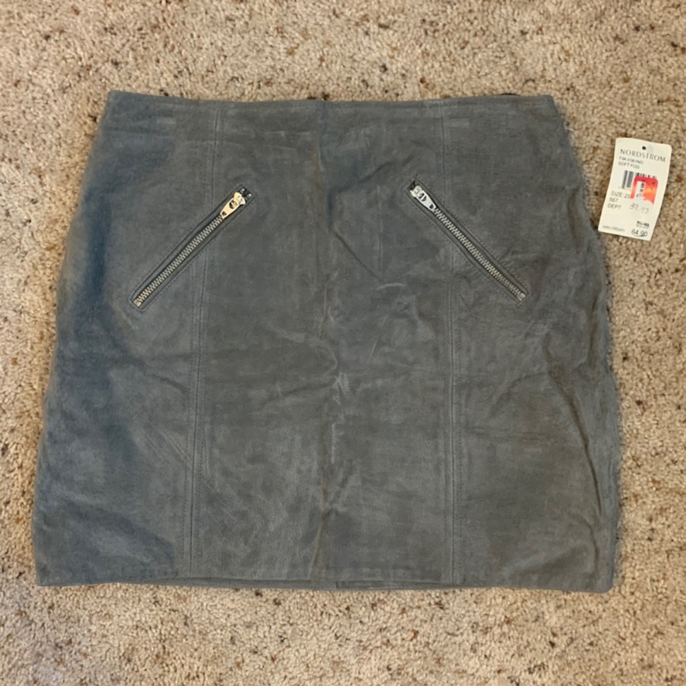BLANKNYC Grey Suede Miniskirt NWT Size 25